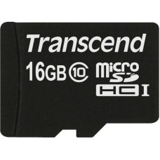 Transcend MicroSD Card 16 GB 30 MB/s Class 10